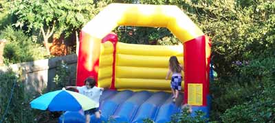As one small child bounces off, another bounces on, and so it goes