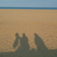 Early evening and the beach looked very inviting