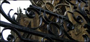 Sherborne Abbey in the wet