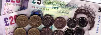 Fifty of your English pounds; a rare moment of liquidity