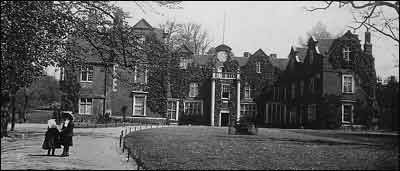 Christchurch Mansion, Ipswich, as shown on an old picture postcard